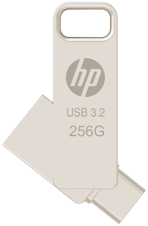 HP HPFD206C-256 unidad flash USB 256 GB USB Type-A / USB Type-C 3.2 Gen 2 (3.1 Gen 2) Plata - detalle