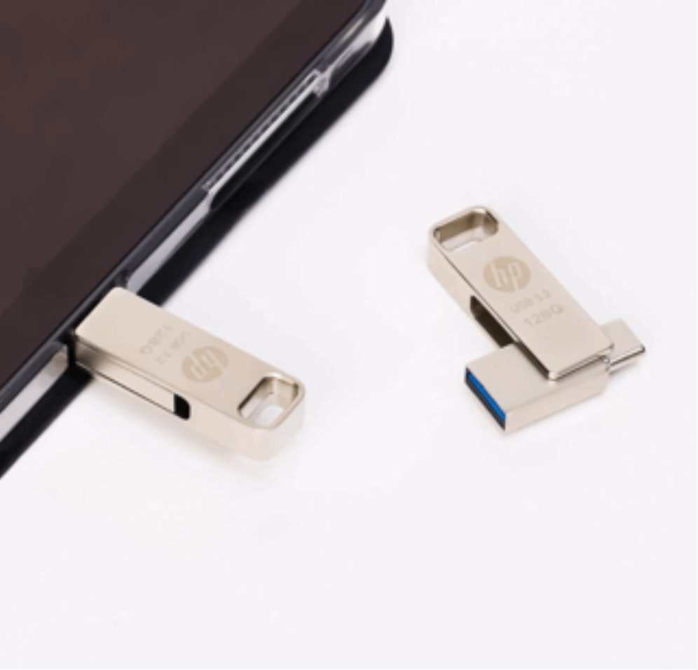 HP HPFD206C-256 unidad flash USB 256 GB USB Type-A / USB Type-C 3.2 Gen 2 (3.1 Gen 2) Plata - detalle