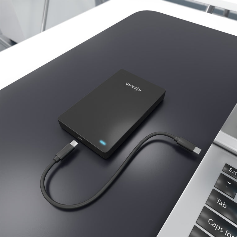 AISENS ASE-2542B caja para disco duro externo Caja de disco duro (HDD) Negro 2.5"