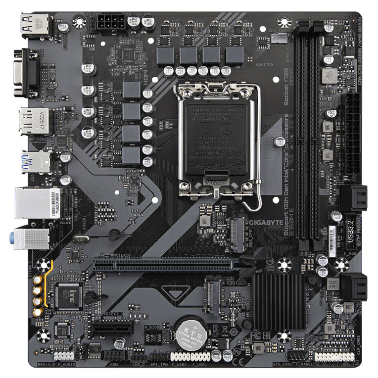 Placa base GIGABYTE B760M E con Intel B760 LGA 1700 micro ATX