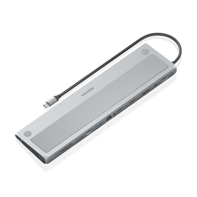 AISENS ASUC-12P020-GR base para portátil y replicador de puertos Alámbrico USB 3.2 Gen 1 (3.1 Gen 1) Type-C - detalle