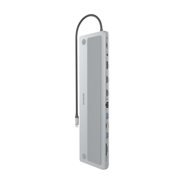 AISENS ASUC-12P020-GR base para portátil y replicador de puertos Alámbrico USB 3.2 Gen 1 (3.1 Gen 1) Type-C - detalle