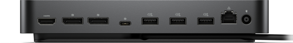 DELL WD25 Alámbrico USB 3.2 Gen 2 (3.1 Gen 2) Type-C Negro - detalle