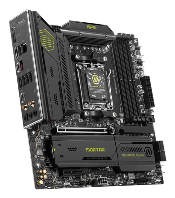 MSI MAG B850M MORTAR WIFI placa base AMD B850 Zócalo AM5 micro ATX - detalle