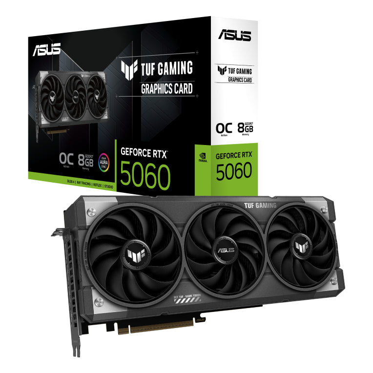 ASUS TUF Gaming TUF-RTX5060-O8G-GAMING Tarxeta gráfica NVIDIA GeForce RTX 5060 con 8 GB de GDDR7