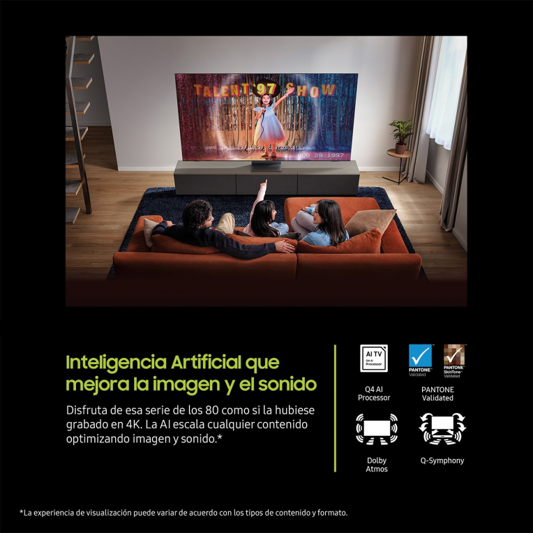 Samsung TV 50" QLED QE1F 4K Vision AI Smart TV 2025 - detalle