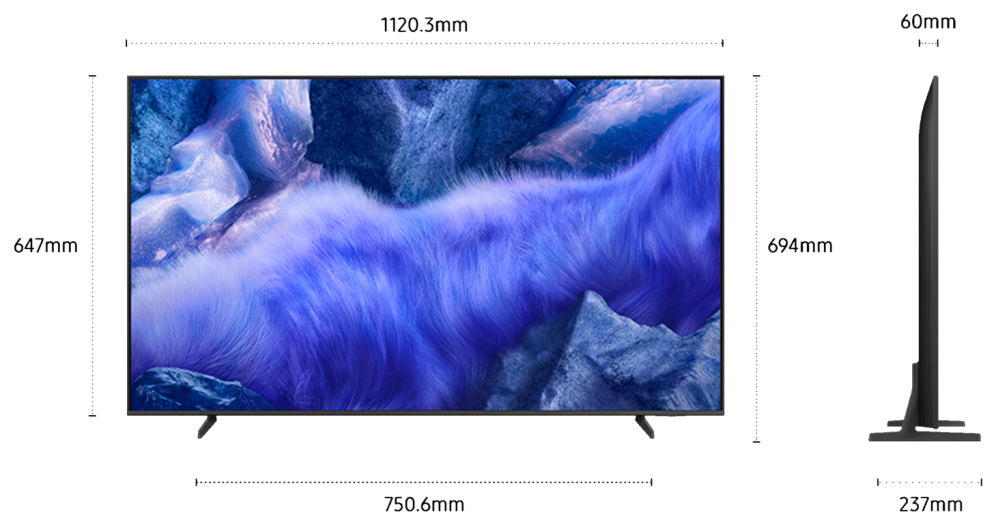Samsung TV 50" QLED QE1F 4K Vision AI Smart TV 2025 - detalle