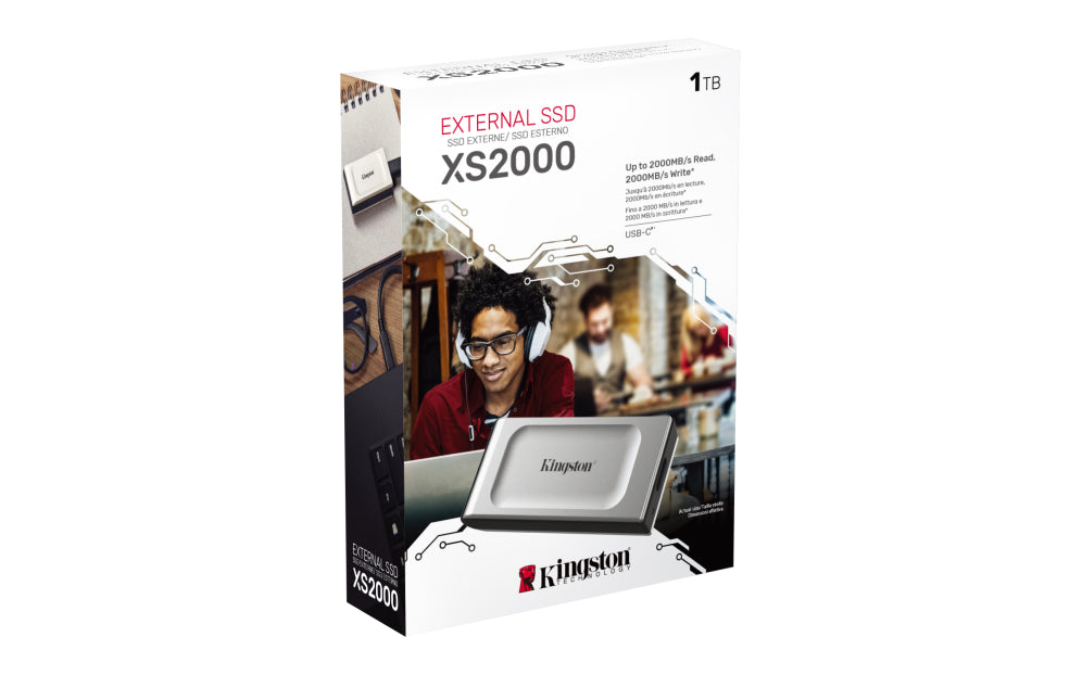 Unidade SSD portátil Kingston Technology XS2000 de 1000 GB