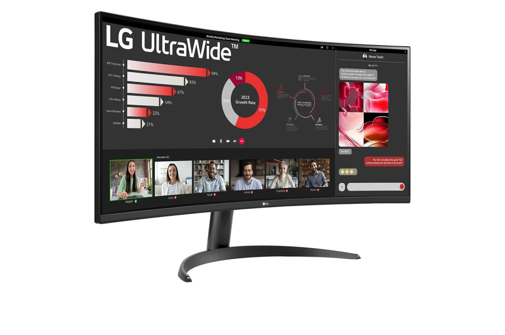 LG 34WR50QK-B pantalla para PC 86.4 cm (34") 3440 x 1440 Pixeles Wide Quad HD Negro - detalle