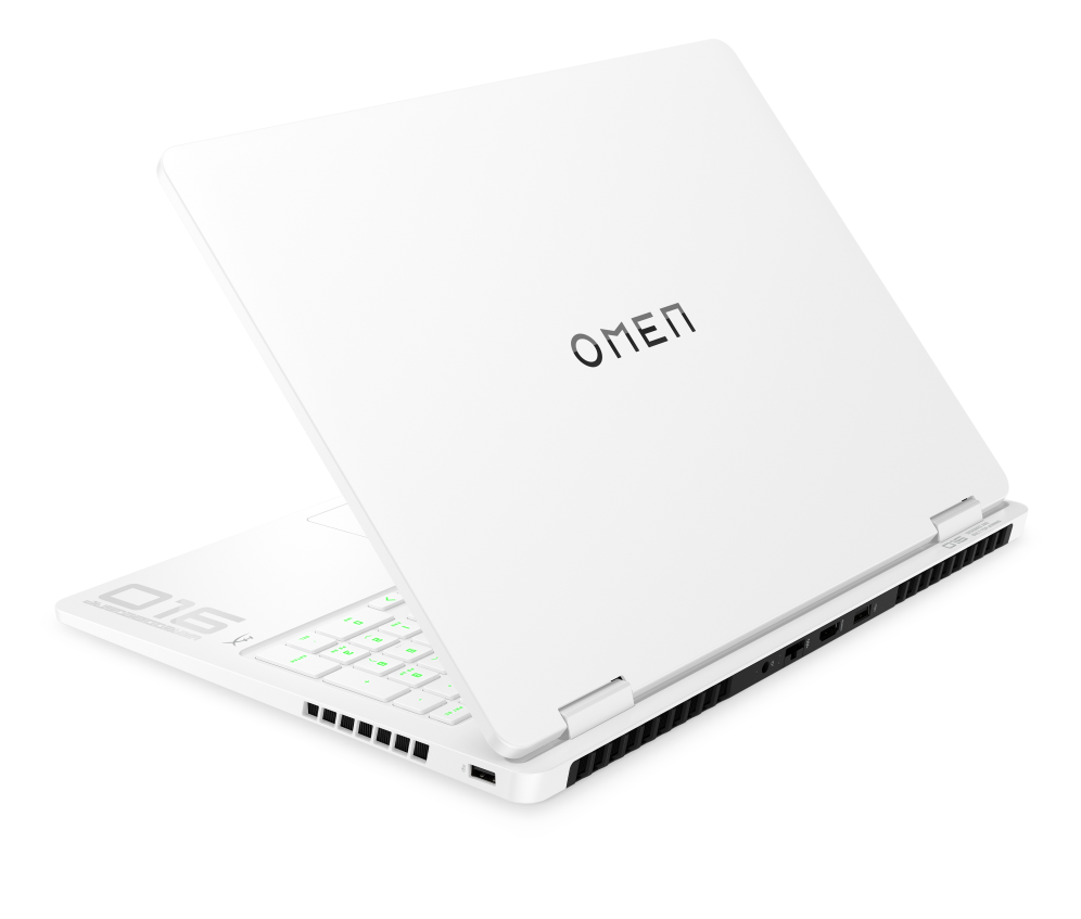 HP OMEN Gaming 16-am0045ns Intel® CoreT i9 i9-14900HX Portátil 40.6 cm (16") 2K 32 GB DDR5-SDRAM 1 TB SSD NVIDIA GeForce RTX 5060 Wi-Fi 6 (802.11ax) FreeDOS Blanco - detalle