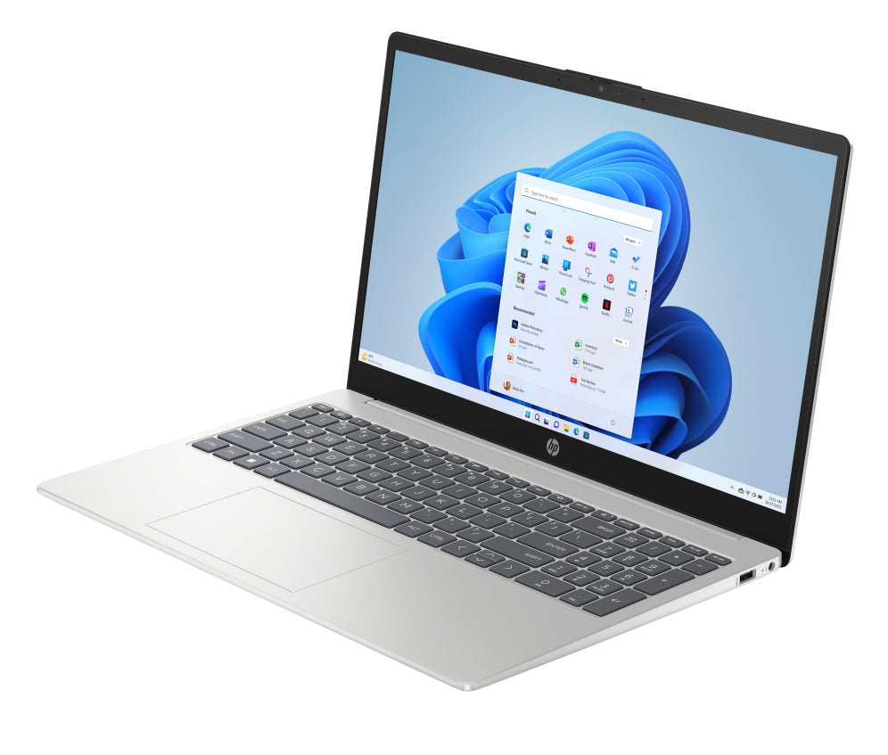 HP 15-fc0129ns AMD RyzenT 7 7730U Portátil 39.6 cm (15.6") Full HD 8 GB DDR4-SDRAM 512 GB SSD Wi-Fi 6 (802.11ax) Windows 11 Home Plata