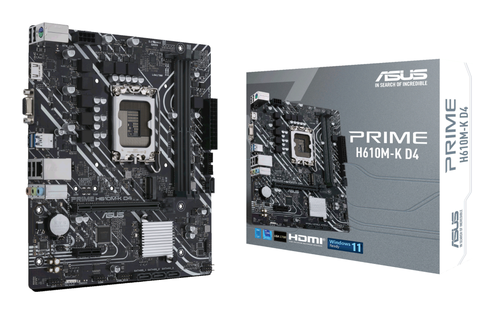 ASUS PRIME H610M-K D4 Intel H610 LGA 1700 micro ATX - detalle