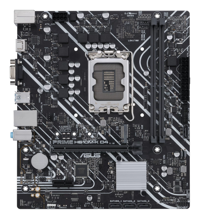 ASUS PRIME H610M-K D4 Intel H610 LGA 1700 micro ATX - detalle