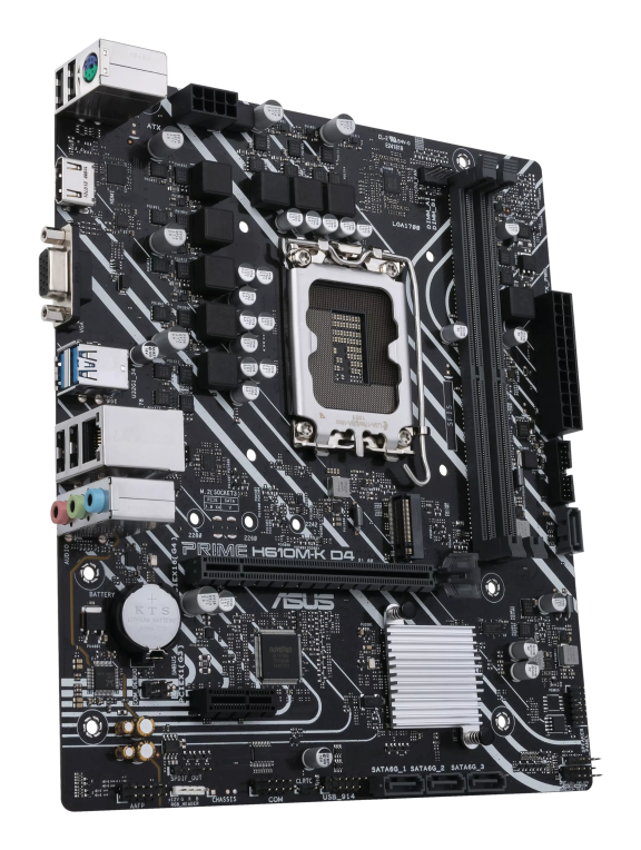 ASUS PRIME H610M-K D4 Intel H610 LGA 1700 micro ATX - detalle