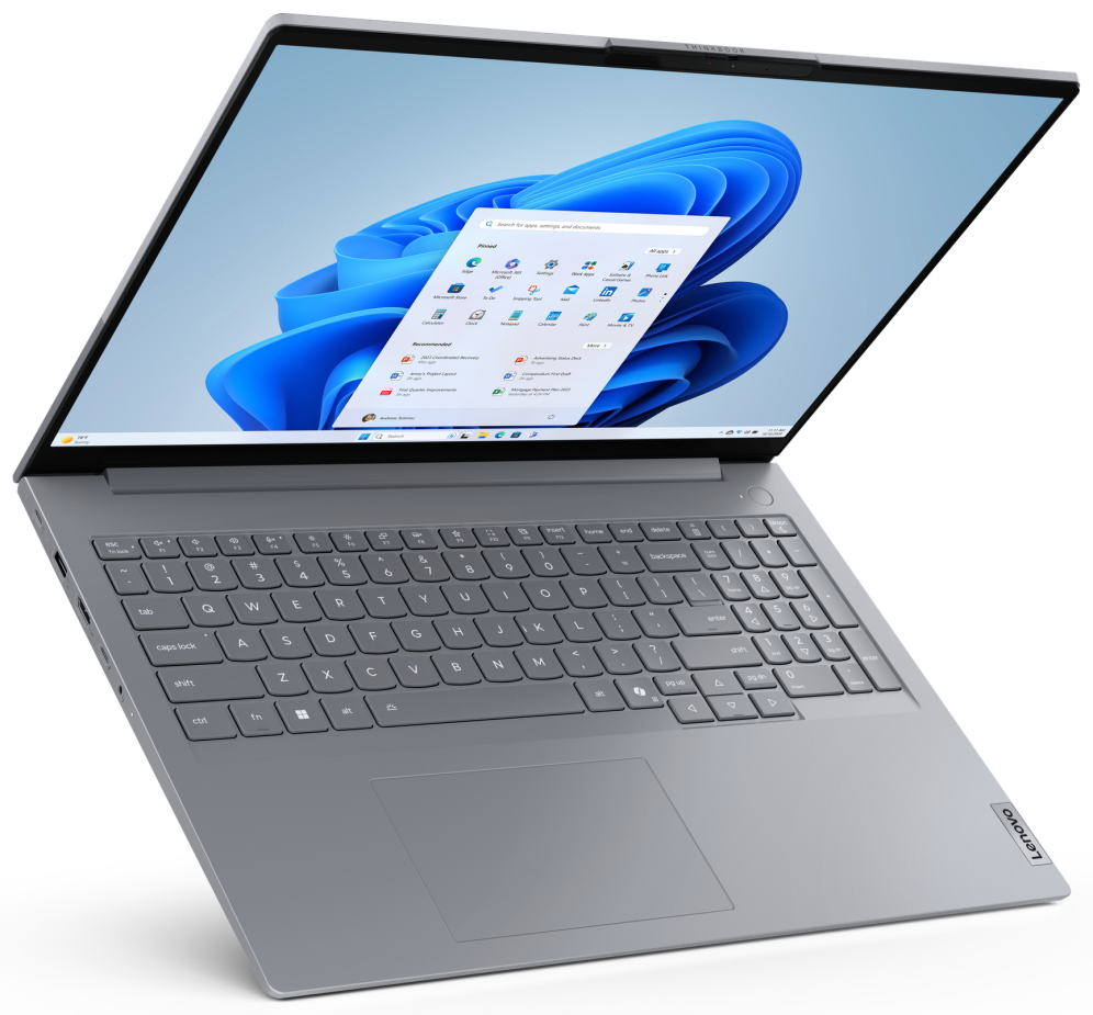 Lenovo ThinkBook 16 G8 IRL Intel Core 5 210H Portátil 40.6 cm (16") WUXGA 16 GB DDR5-SDRAM 512 GB SSD Wi-Fi 6 (802.11ax) Windows 11 Pro Español Gris - detalle