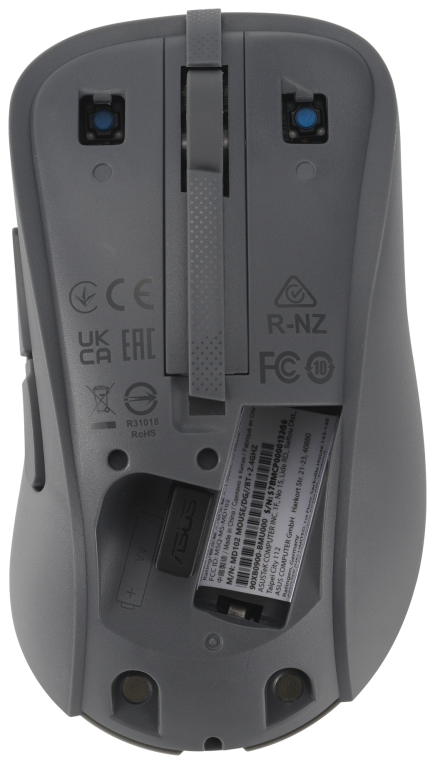 ASUS Wireless Mouse MD102 ratón Universal mano derecha RF Wireless + Bluetooth Óptico 1600 DPI - detalle