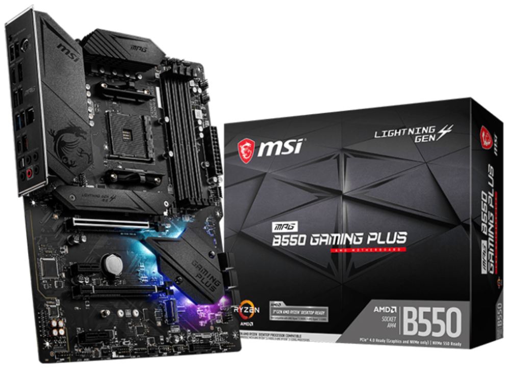 MSI MPG B550 Gaming Plus AMD B550 Zócalo AM4 ATX - detalle