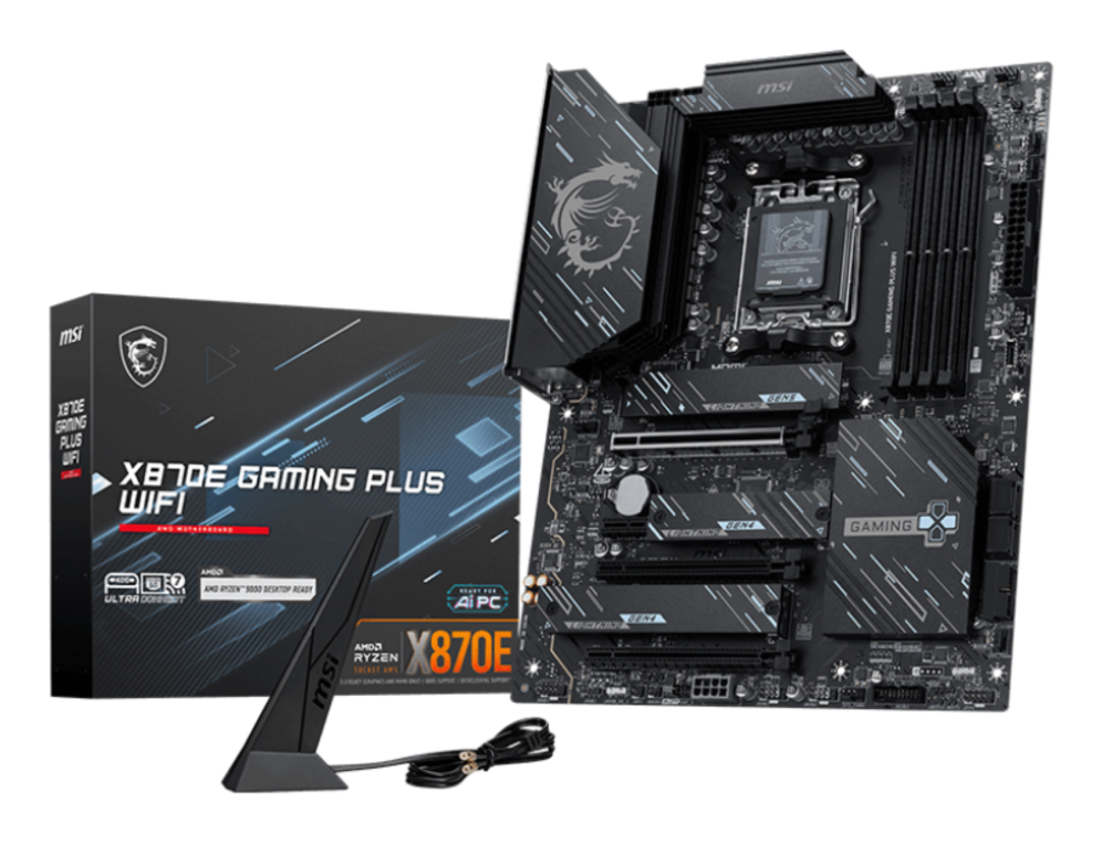 MSI X870E GAMING PLUS WIFI placa base AMD X870E Zócalo AM5 ATX - detalle