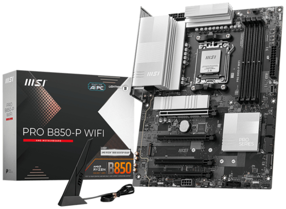 MSI PRO B850-P WIFI placa base AMD B850 Zócalo AM5 ATX - detalle