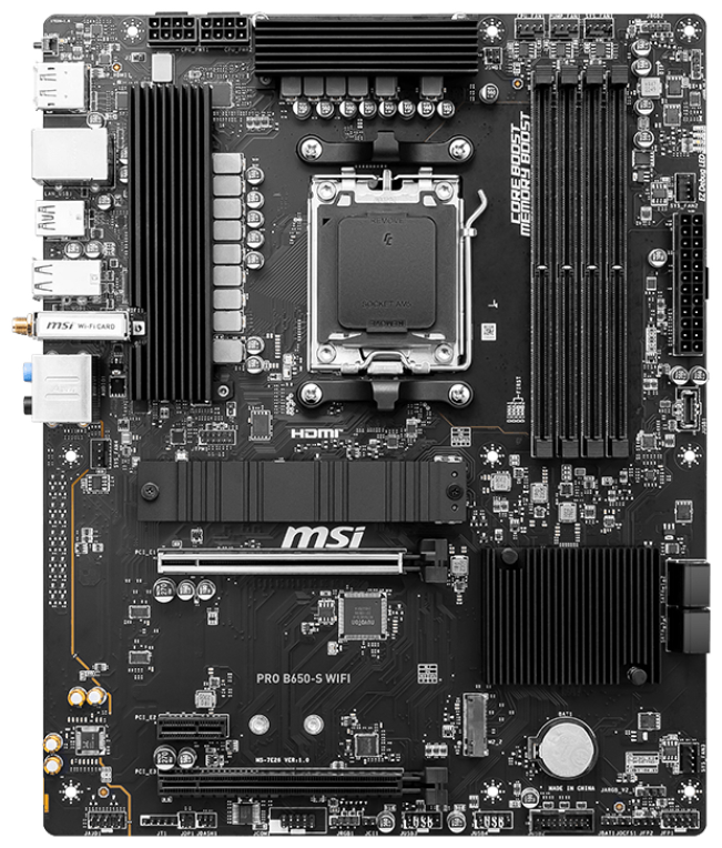 MSI PRO B650-S WIFI placa base AMD B650 Zócalo AM5 ATX - detalle
