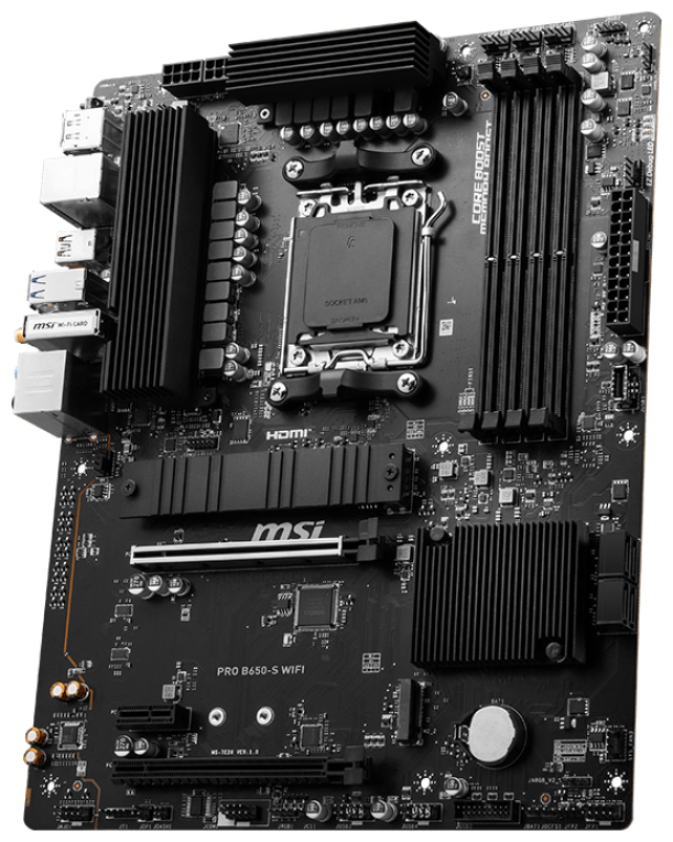 MSI PRO B650-S WIFI placa base AMD B650 Zócalo AM5 ATX - detalle