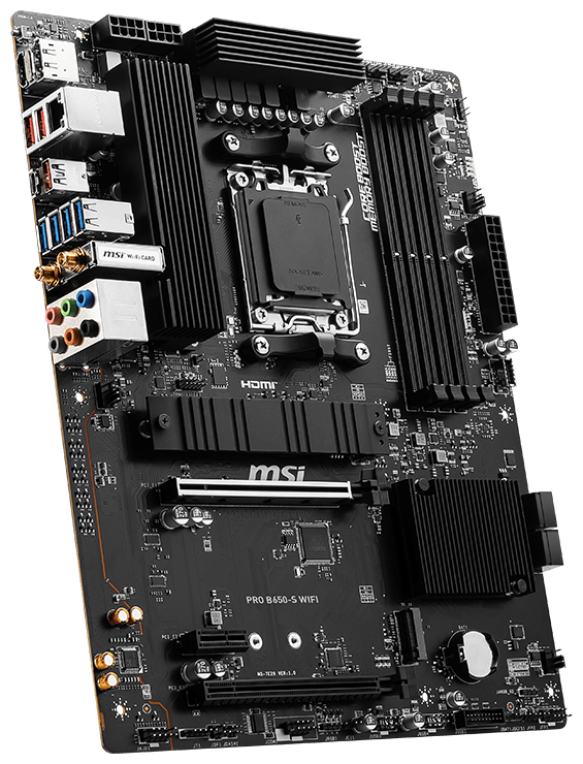 MSI PRO B650-S WIFI placa base AMD B650 Zócalo AM5 ATX - detalle