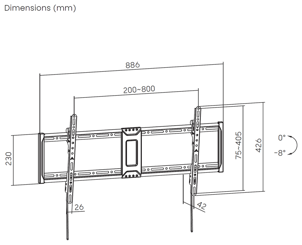AISENS WT100T-367 soporte para TV 2.54 m (100") - detalle