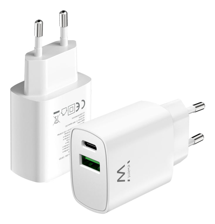 Ewent EW1321_R1 cargador de dispositivo móvil Universal Blanco Corriente alterna Carga rápida Interior