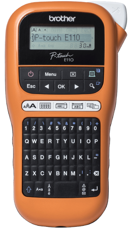 Brother PTE110VPYP1 impresora de etiquetas 180 x 180 DPI 20 mm/s TZe QWERTY - detalle