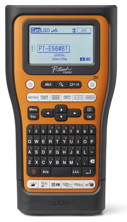 Brother PT-E560BTVP impresora de etiquetas Transferencia térmica 180 x 180 DPI 20 mm/s Inalámbrico y alámbrico HSE/TZe Bluetooth QWERTY - detalle