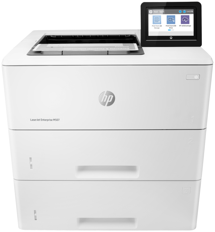 HP LaserJet Enterprise M507x Inalámbrico Blanco y negro Impresora. A doble cara - detalle