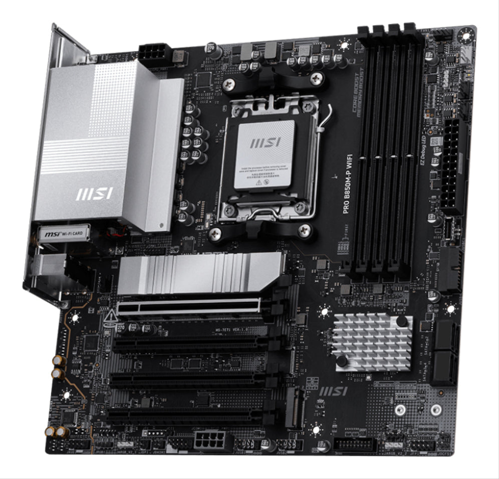Placa base MSI 911-7E71-001 con AMD B850, zócalo AM5, micro ATX