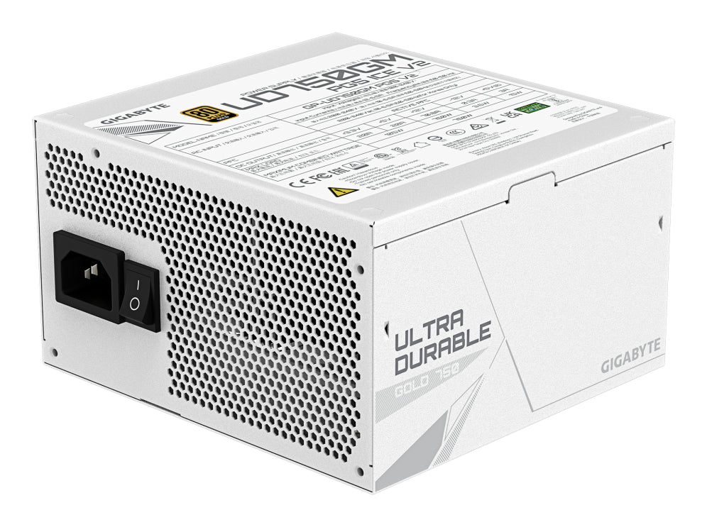 GIGABYTE UD750GM PG5 V2 ICE unidad de fuente de alimentación 750 W 20+4 pin ATX Blanco