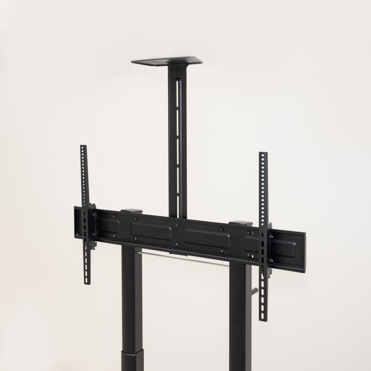 TooQ “AQUILES” Soporte de Suelo con Ruedas con Regulación de Altura para Pantallas 60"-100". Negro - detalle