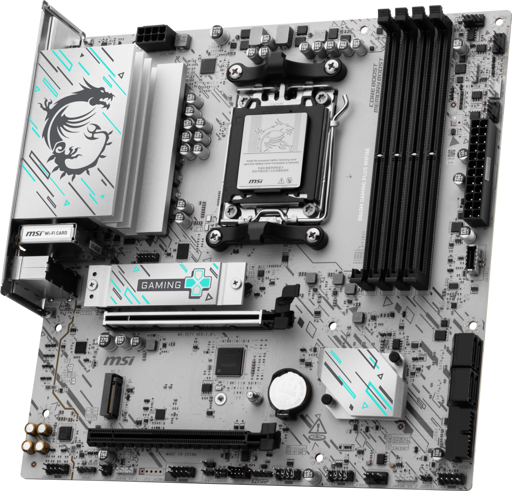 MSI B840M GAMING PLUS WIFI6E placa base AMD B840 Zócalo AM5 micro ATX - detalle