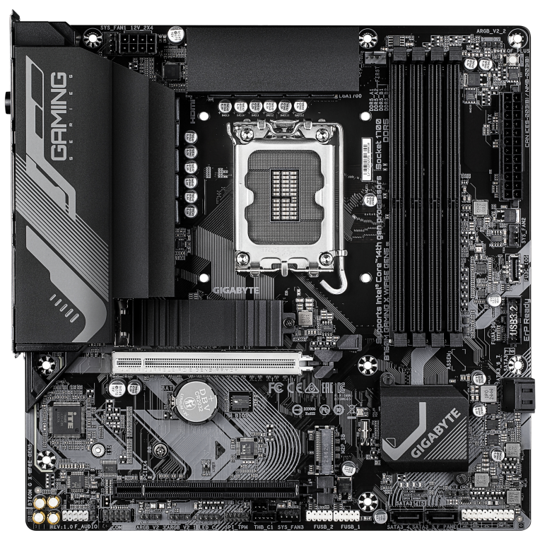 GIGABYTE B760M GAMING X WIFI6E GEN5 Intel B760 LGA 1700 micro ATX - detalle
