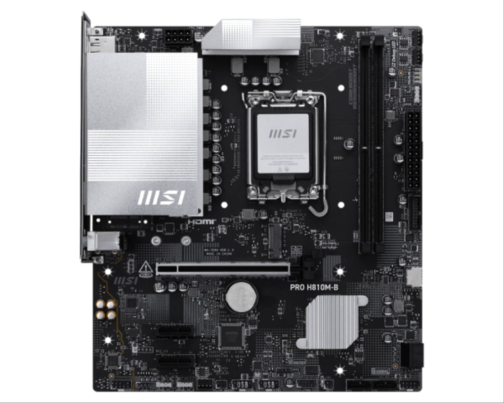 Placa base MSI PRO H810M-B Intel H810 LGA 1851 (Socket V1) micro ATX