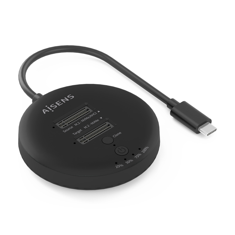 AISENS ASDS-2M2N05-BK base de conexión para disco duro USB 3.2 Gen 2 (3.1 Gen 2) Type-C - detalle