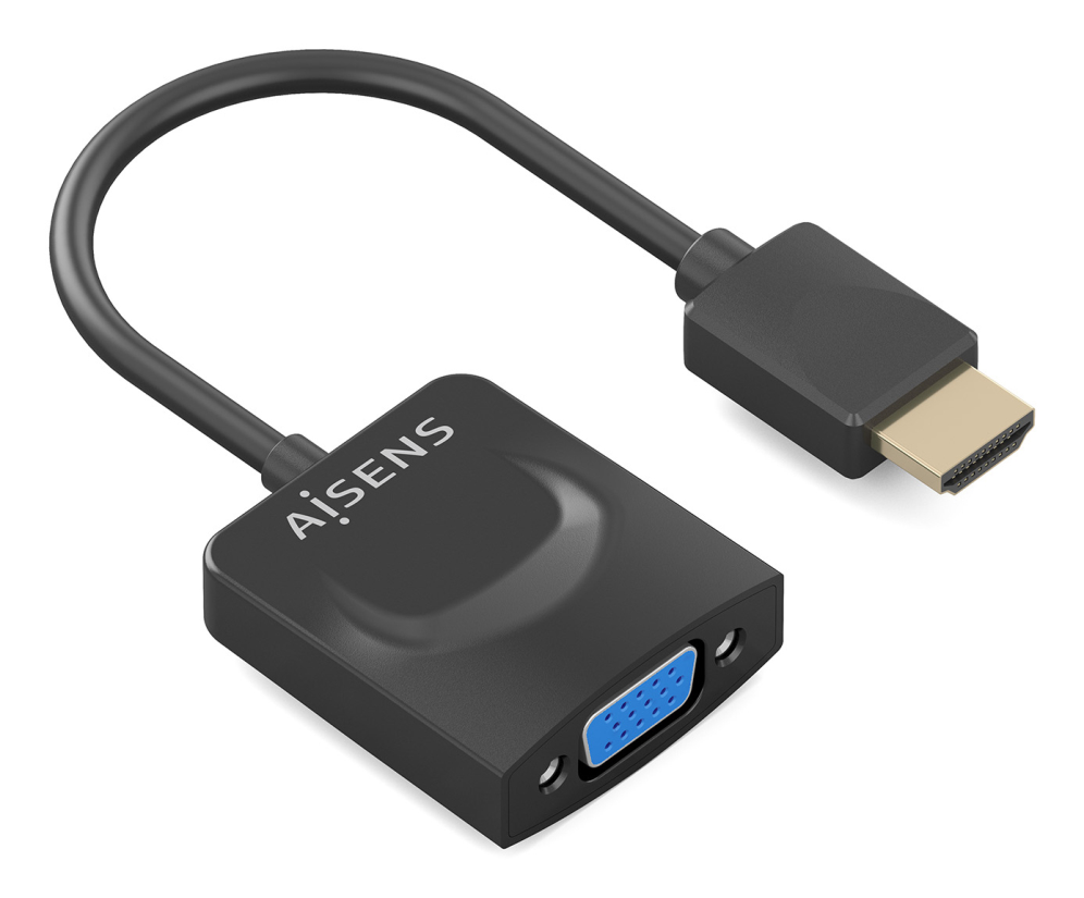 AISENS Conversor HDMI a SVGA. HDMI A/M-SVGA/H. Negro. 15?m - detalle