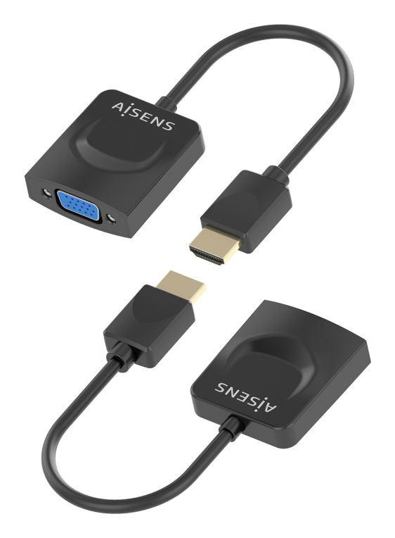 AISENS Conversor HDMI a SVGA. HDMI A/M-SVGA/H. Negro. 15?m - detalle