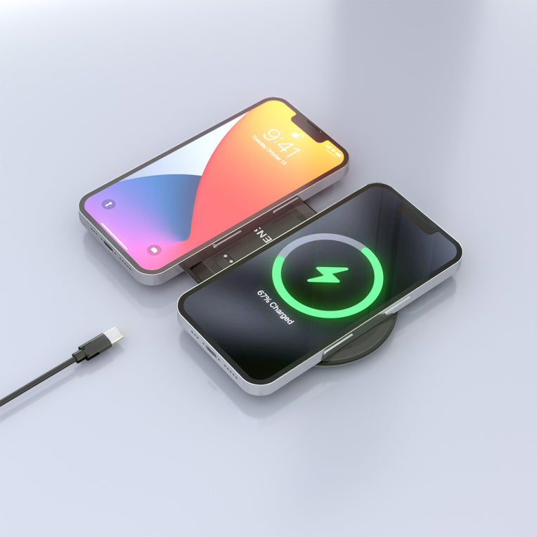 AISENS ASCH-15W2WC060-BK cargador de dispositivo móvil Auriculares. Smartphone Cargador inalámbrico Interior