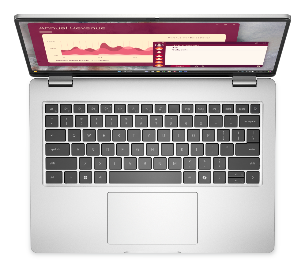 DELL Pro 14 PC14250 Intel Core Ultra 5 235U Portátil 35.6 cm (14") Full HD+ 16 GB DDR5-SDRAM 512 GB SSD Wi-Fi 6E (802.11ax) Windows 11 Pro Español Platino - detalle