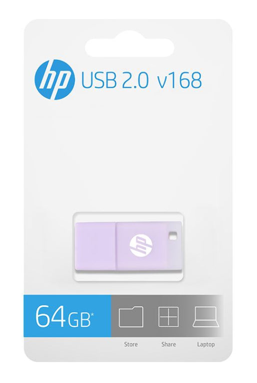 HP v168 unidad flash USB 64 GB USB tipo A 2.0 Lila