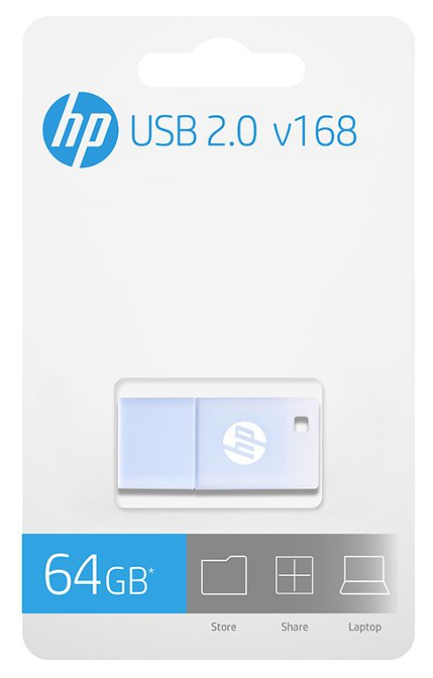 HP v168 unidad flash USB 64 GB USB tipo A 2.0 Azul - detalle