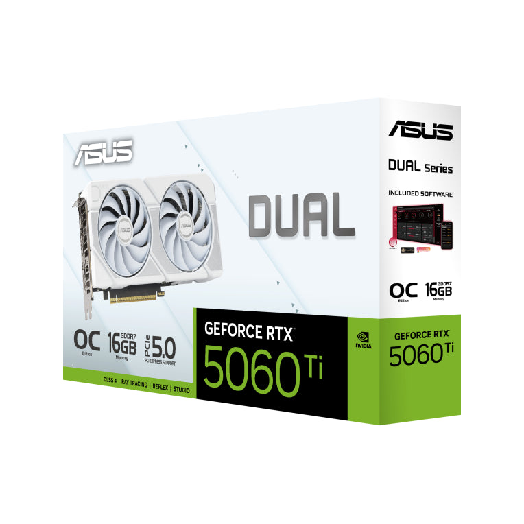 ASUS Dual -RTX5060TI-O16G-BLANCO NVIDIA GeForce RTX 5060 Ti 16 GB GDDR7
