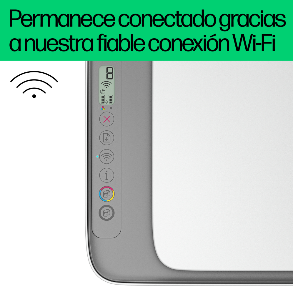HP DeskJet 2820e Inalámbrico All-in-One Color Impresora. Instant Ink; Fotocopiadora. escáner - detalle