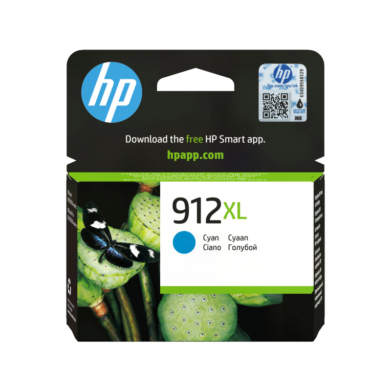 HP Cartucho de tinta Original 912XL cian de alta capacidad