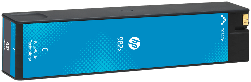 HP Cartucho PageWide 982X Original de alta capacidad cian - detalle