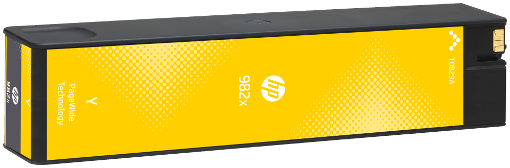 HP Cartucho PageWide 982X Original de alta capacidad amarillo - detalle