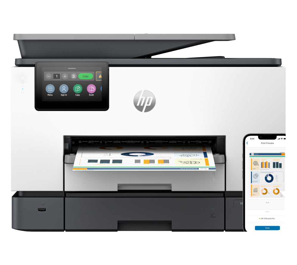 HP OfficeJet Pro 9130b Inalámbrico All-in-One Color Impresora. Impresión a doble cara; Copiadora y escáner